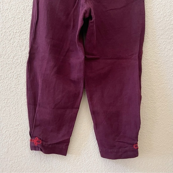 Gudrun Sjoden Pants Trousers Barrel Balloon Crochet Cotton Linen Lagenlook Small - Picture 8 of 12